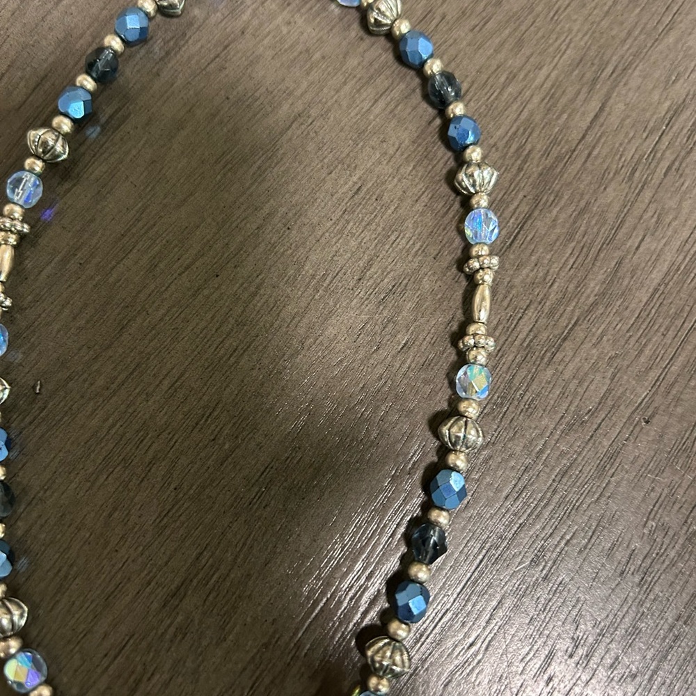 Chic Blue and Silver Beaded Hair Accessory Lila Rose-Montana